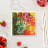 Fraktal Herbstleaves Regenbogen Serviette (Beispiel)