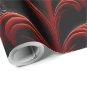 Fraktal-Highlights Rot-Mandelbrot Geschenkpapier (Rolleneckpunkt)