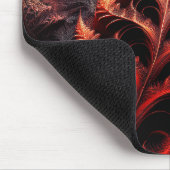 Fraktal-Highlights Rot-Mandelbrot Mousepad (Ecke)