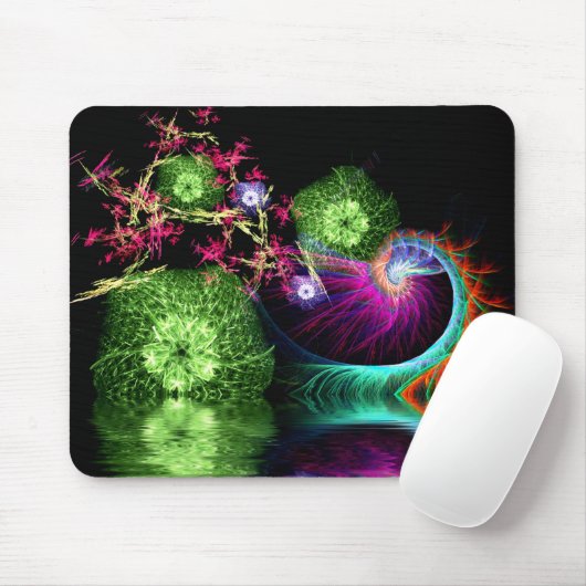 Fraktal Holiday Arrangement Mousepad (Mit Mouse)