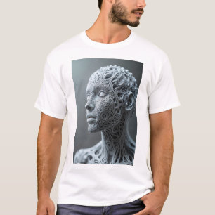 Fraktal Human Phenotype Futuristic Man T - Shirt