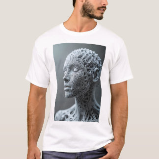 Fraktal Human Phenotype Futuristic Man T - Shirt