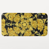 Fraktal in Gelb und Schwarz Case-Mate iPhone Hülle (Rückseite (Horizontal))