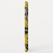 Fraktal in Gelb und Schwarz Case-Mate iPhone Hülle (Hinten/Links)