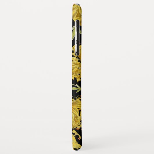 Fraktal in Gelb und Schwarz Case-Mate iPhone Hülle (Hinten/Links)