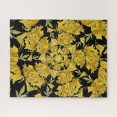 Fraktal in Gelb und Schwarz Puzzle (Horizontal)