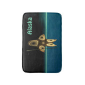 Fraktal Inuit Hunter - Alaska Badematte (Vorderseite Vertikal)