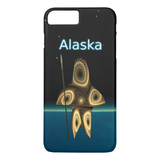 Fraktal Inuit Hunter - Alaska Case-Mate iPhone Hülle (Rückseite)