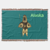 Fraktal Inuit Hunter - Alaska Decke (Vorderseite)