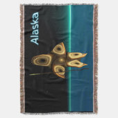 Fraktal Inuit Hunter - Alaska Decke (Vorderseite Vertikal)