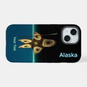Fraktal Inuit Hunter - Alaska OtterBox iPhone Case 15 Hülle (Rückseite (Horizontal))