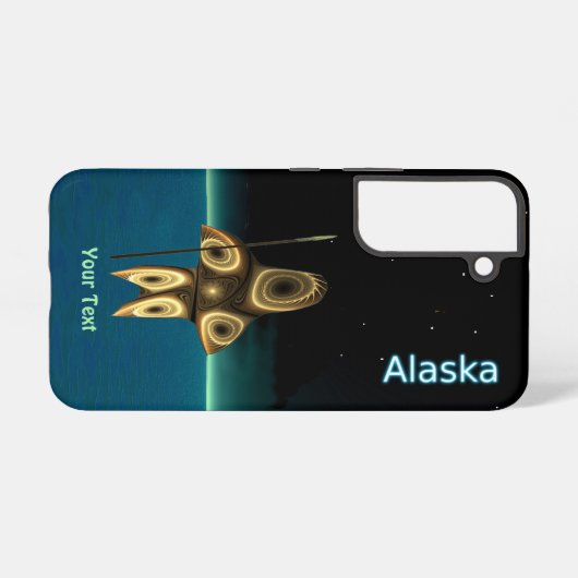Fraktal Inuit Hunter - Alaska OtterBox iPhone Case Samsung Galaxy Hülle (Rückseite (Horizontal))