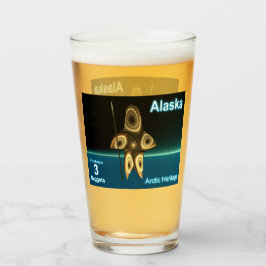 Fraktal Inuit Hunter - Alaska Postage Glas