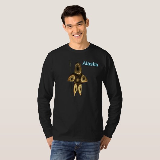 Fraktal Inuit Hunter - Alaska T-Shirt (Vorne ganz)
