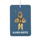 Fraktal Inuit Hunter - Alaska-Ureinwohner Autolufterfrischer (Vorderseite)