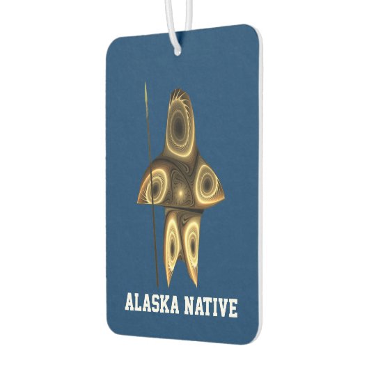 Fraktal Inuit Hunter - Alaska-Ureinwohner Autolufterfrischer (Links)