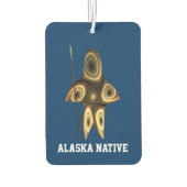 Fraktal Inuit Hunter - Alaska-Ureinwohner Autolufterfrischer (Rückseite)