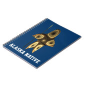Fraktal Inuit Hunter - Alaska-Ureinwohner Notizblock (Linke Seite)