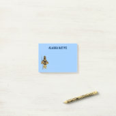 Fraktal Inuit Hunter - Alaska-Ureinwohner Post-it Klebezettel (Auf Schreibtisch)