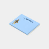 Fraktal Inuit Hunter - Alaska-Ureinwohner Post-it Klebezettel (angewinkelt)