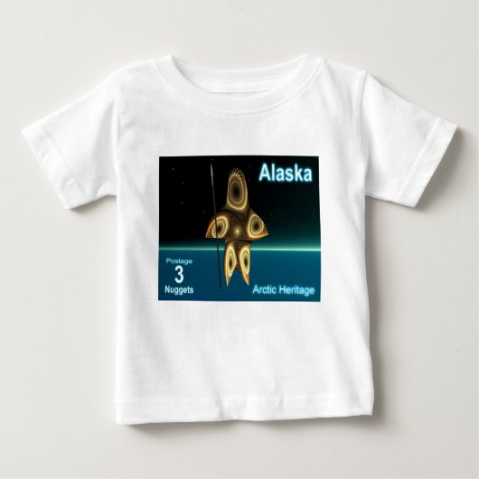 Fraktal Inuit Hunter Baby T-shirt (Vorderseite)