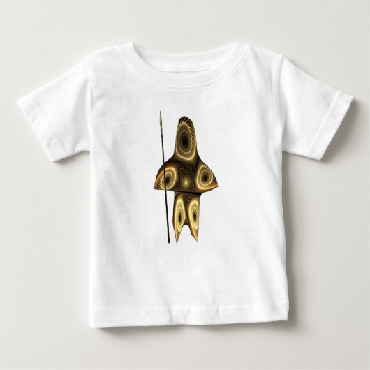 Fraktal Inuit Hunter Baby T-shirt (Vorderseite)