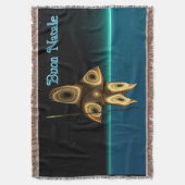 Fraktal Inuit Hunter - Buon Natale Decke (Vorderseite Vertikal)