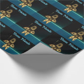 Fraktal Inuit Hunter - Buon Natale Geschenkpapier (Ecke)