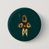 Fraktal Inuit Hunter Button (Vorderseite)