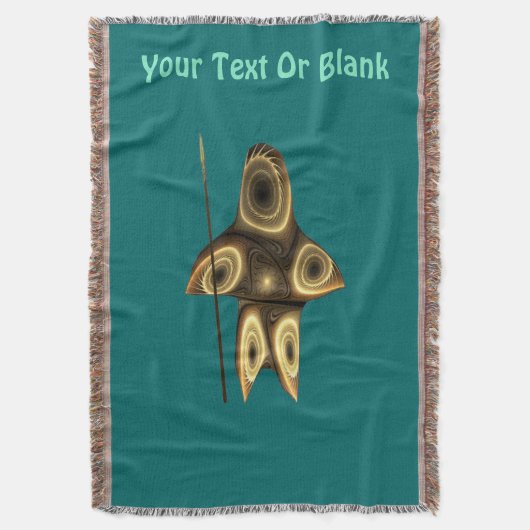 Fraktal Inuit Hunter Decke (Vorderseite Vertikal)