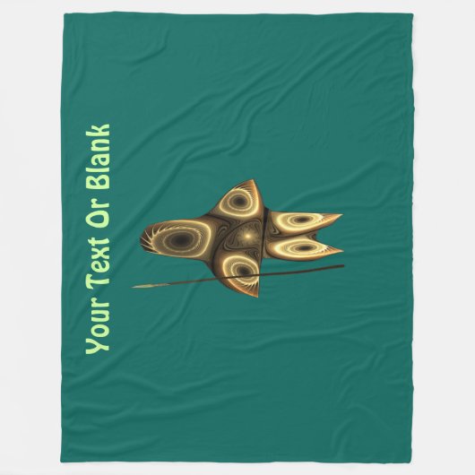 Fraktal Inuit Hunter Fleecedecke (Vorderseite)