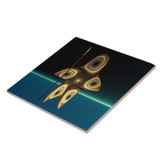 Fraktal Inuit Hunter Fliese (Seite)