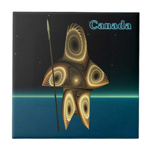 Fraktal Inuit Hunter Fliese