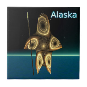 Fraktal Inuit Hunter Fliese