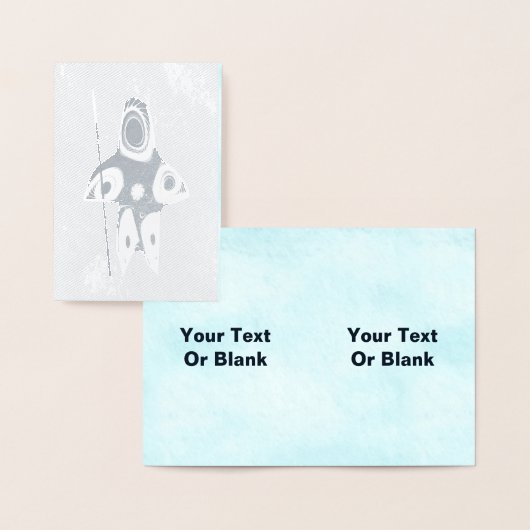 Fraktal Inuit Hunter Folienkarte (Anzeige)