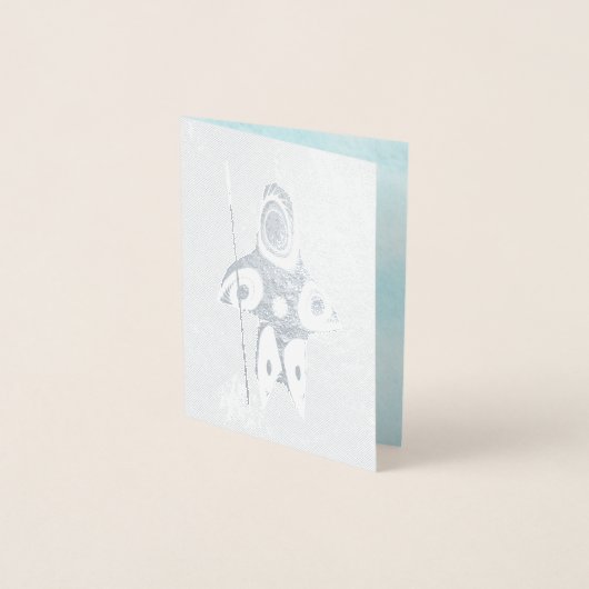 Fraktal Inuit Hunter Folienkarte (Vorderseite)