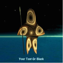 Fraktal Inuit Hunter Fotoskulptur Magnet