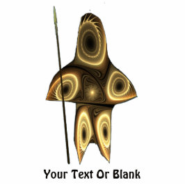 Fraktal Inuit Hunter Fotoskulptur Magnet