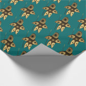 Fraktal Inuit Hunter Geschenkpapier (Ecke)