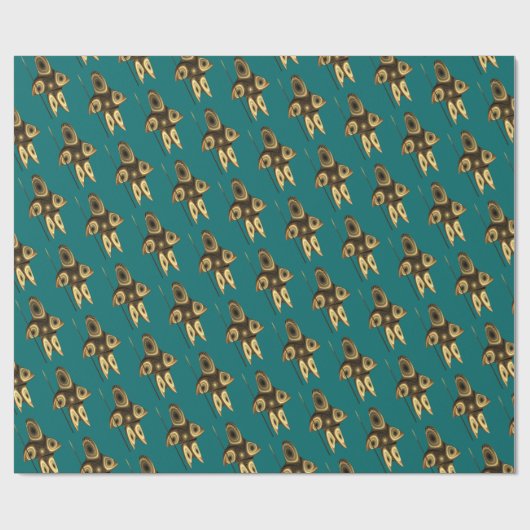 Fraktal Inuit Hunter Geschenkpapier (Flach)