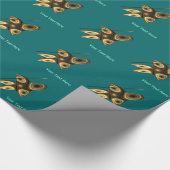 Fraktal Inuit Hunter Geschenkpapier (Ecke)