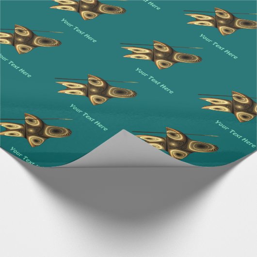 Fraktal Inuit Hunter Geschenkpapier (Ecke)