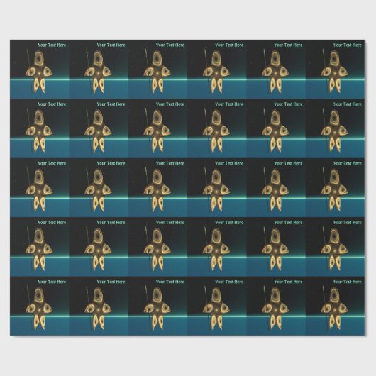 Fraktal Inuit Hunter Geschenkpapier (Flach)