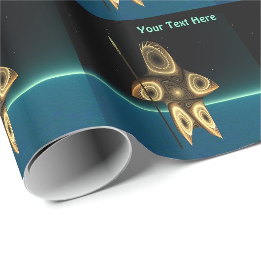 Fraktal Inuit Hunter Geschenkpapier (Rolleneckpunkt)