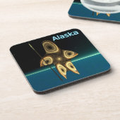 Fraktal Inuit Hunter Getränkeuntersetzer (Linke Seite)