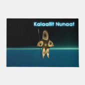 Fraktal Inuit Hunter - Grönland Fußmatte (Vorderseite)