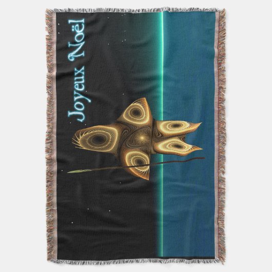 Fraktal Inuit Hunter - Joyeux Noё Decke (Vorderseite Vertikal)