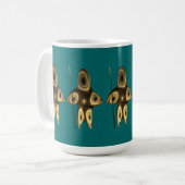 Fraktal Inuit Hunter Kaffeetasse (Vorderseite Links)