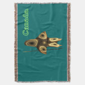 Fraktal Inuit Hunter - Kanada Decke (Vorderseite Vertikal)