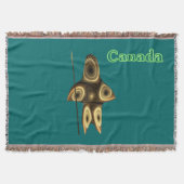 Fraktal Inuit Hunter - Kanada Decke (Vorderseite)